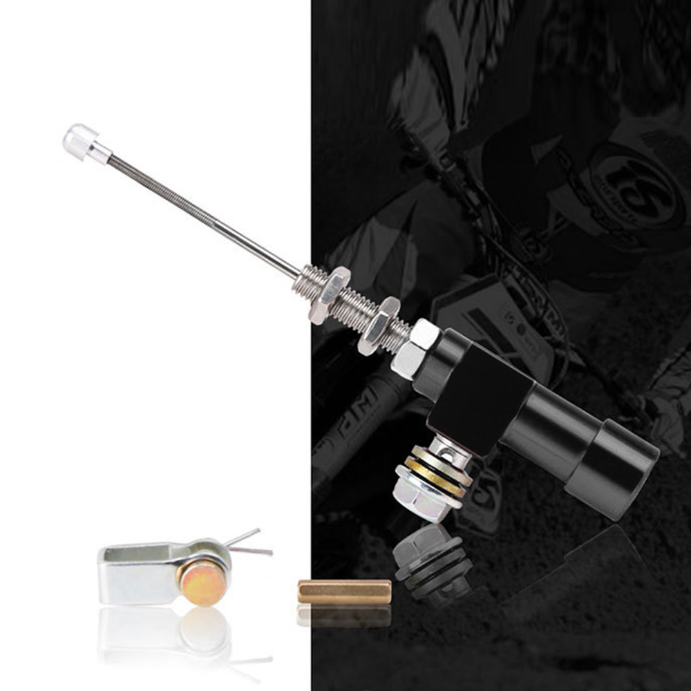 Universal Motorcycle Hydraulic Clutch Master Cylinder Rod Brake Pump M10X1.25Mm BLK