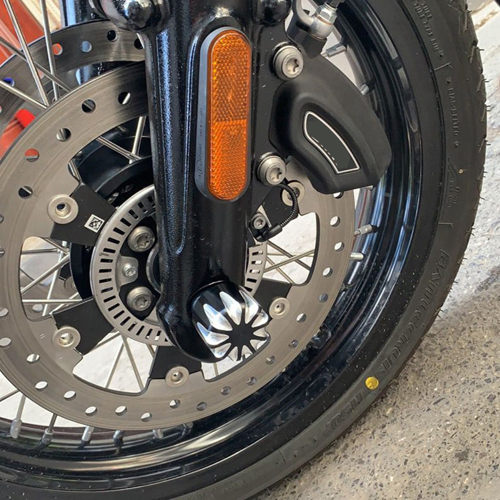Front Axle Fork Protector Wheel Slider A-Black Fit For Bmw R18 Glassic 2020-2021