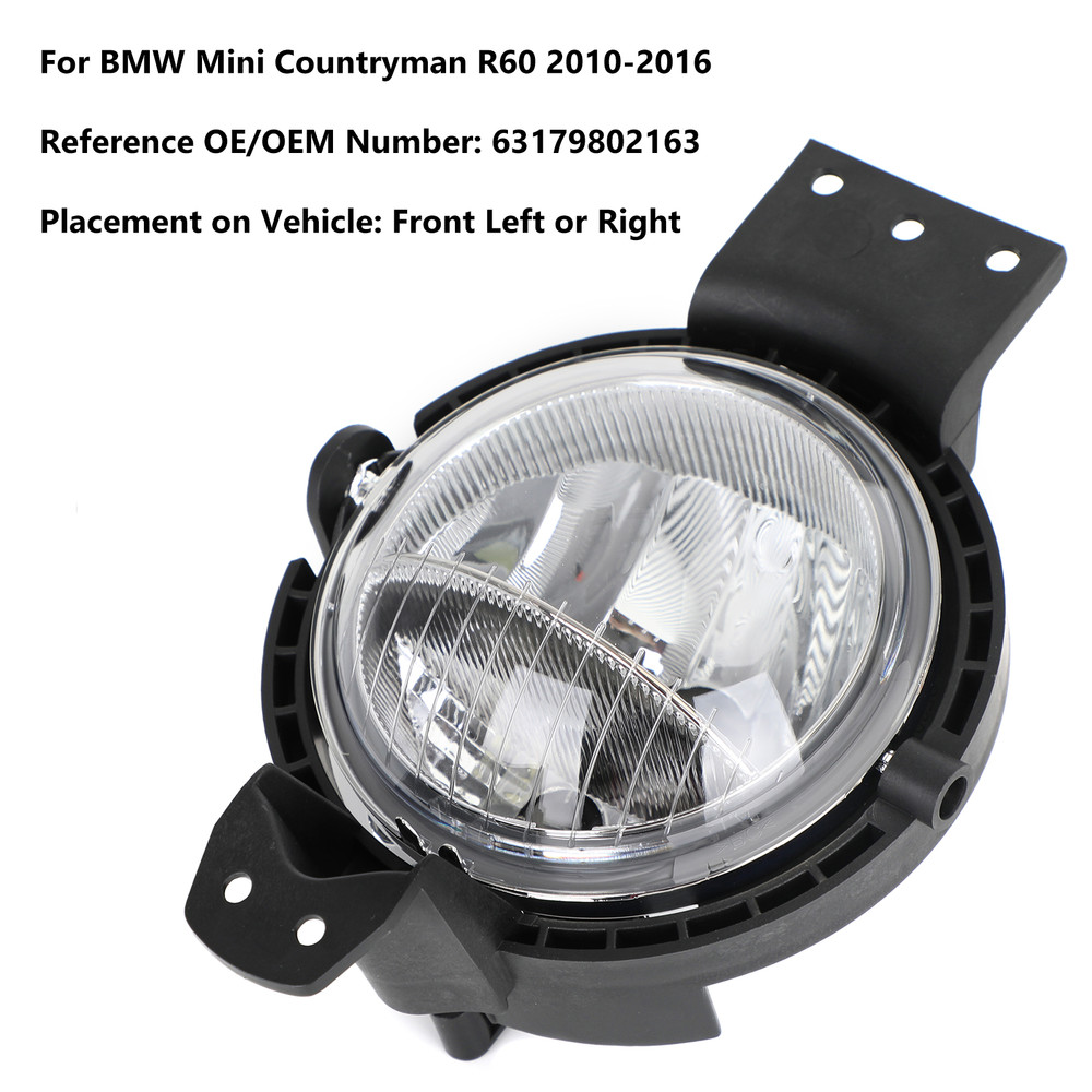 L/R Fog Light Daytime Running Lamp For BMW Mini Countryman R60 2010-2016