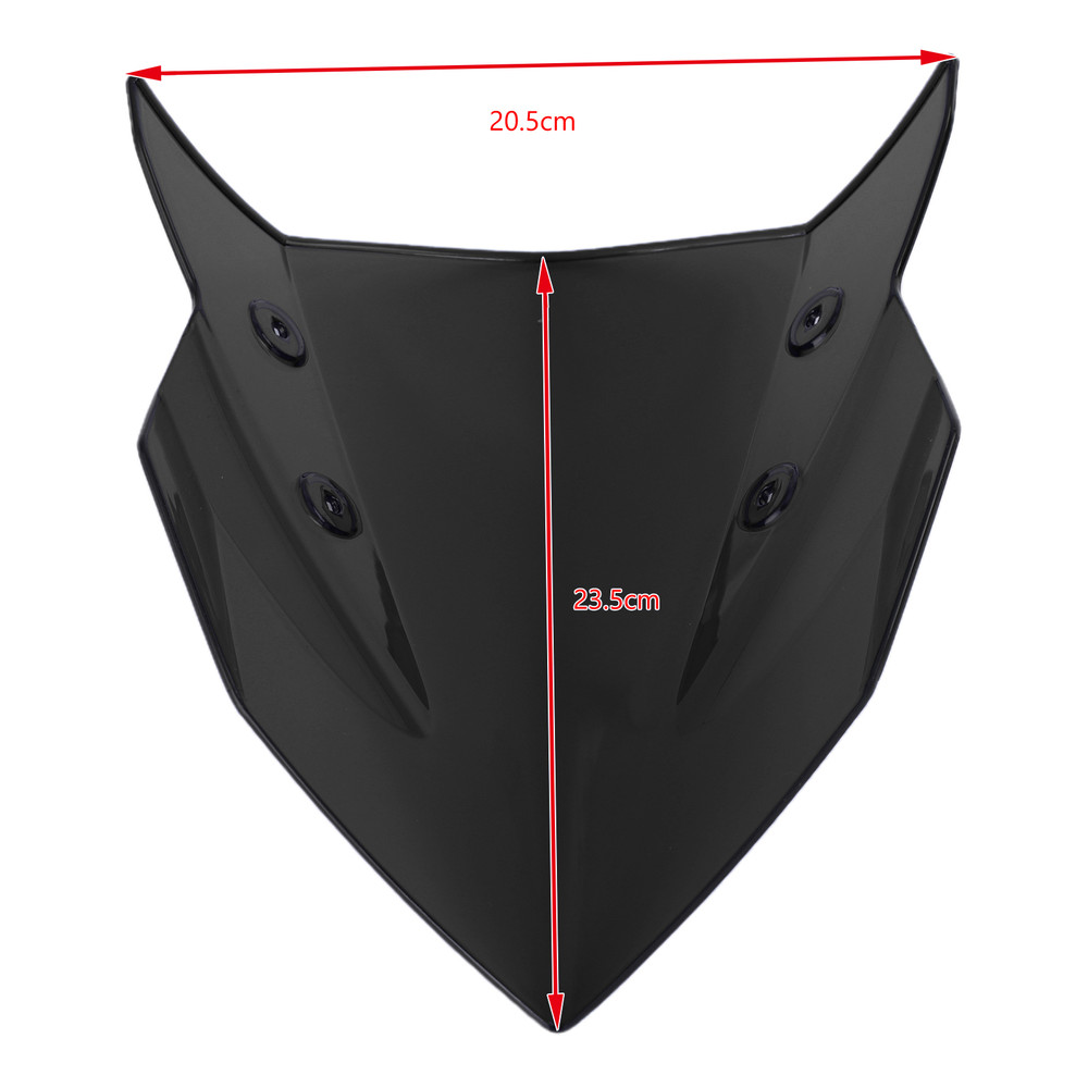 Windshield Windscreen Wind Shield Protector for Kawasaki Z400 2018-2022 BLK