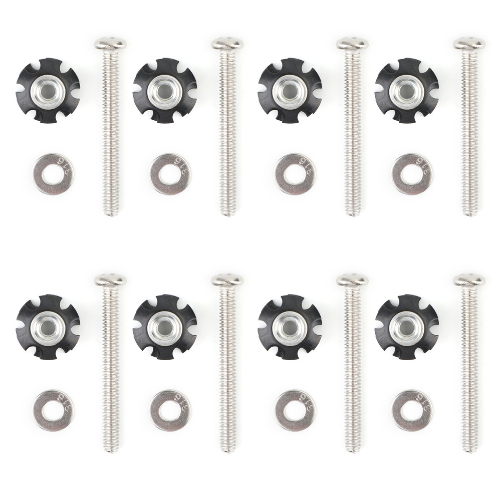 Set of 8 RV LADDER REPAIR KIT nuts Stainless Bunk Motorhome Parts Camper Trailer Coach
