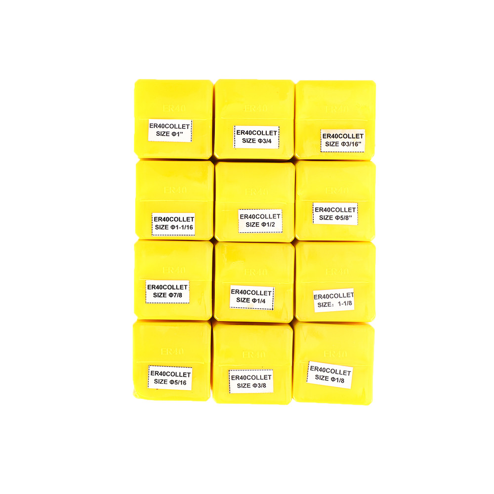 12Pcs ER40 Spring Collet Set For CNC Milling Lathe Tool Engraving Machine Steel