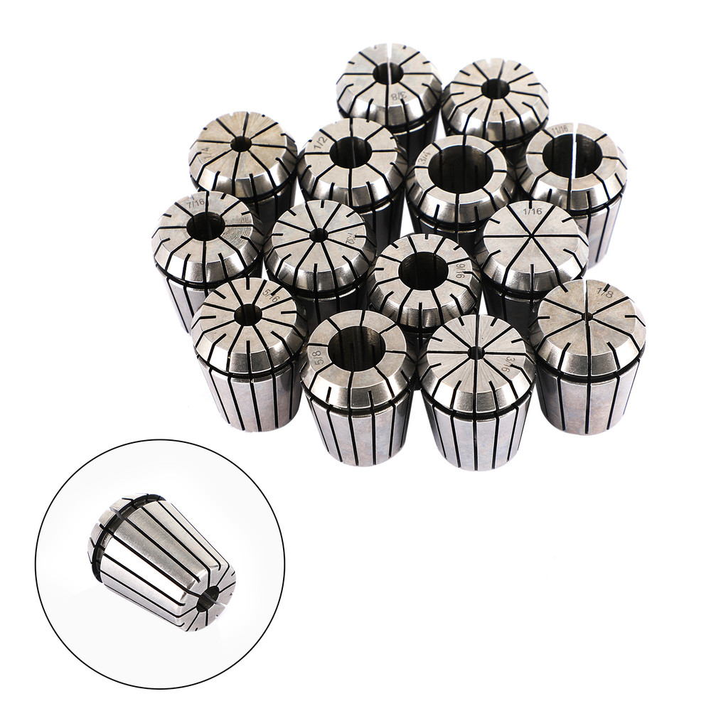 14Pcs ER32 Spring Collet Set For CNC Milling Lathe Tool Engraving Machine Steel