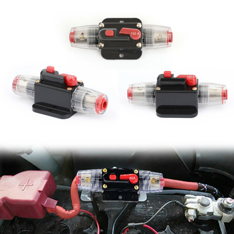 150 Replace Circuit Stereo Breaker Inline Reset AMP Fuse For Car Audio Marine