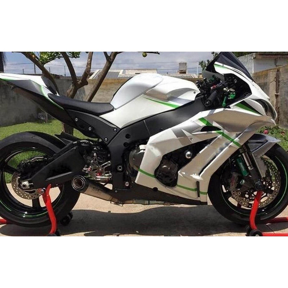 Injection Fairing Kit Bodywork Plastic ABS fit For Kawasaki ZX10R 2016-2019 #112