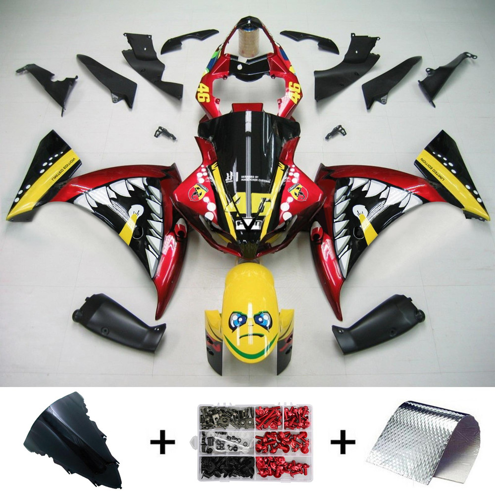 Injection Fairing Kit Bodywork Plastic ABS fit For Yamaha YZF 1000 R1 2012-2014 #128