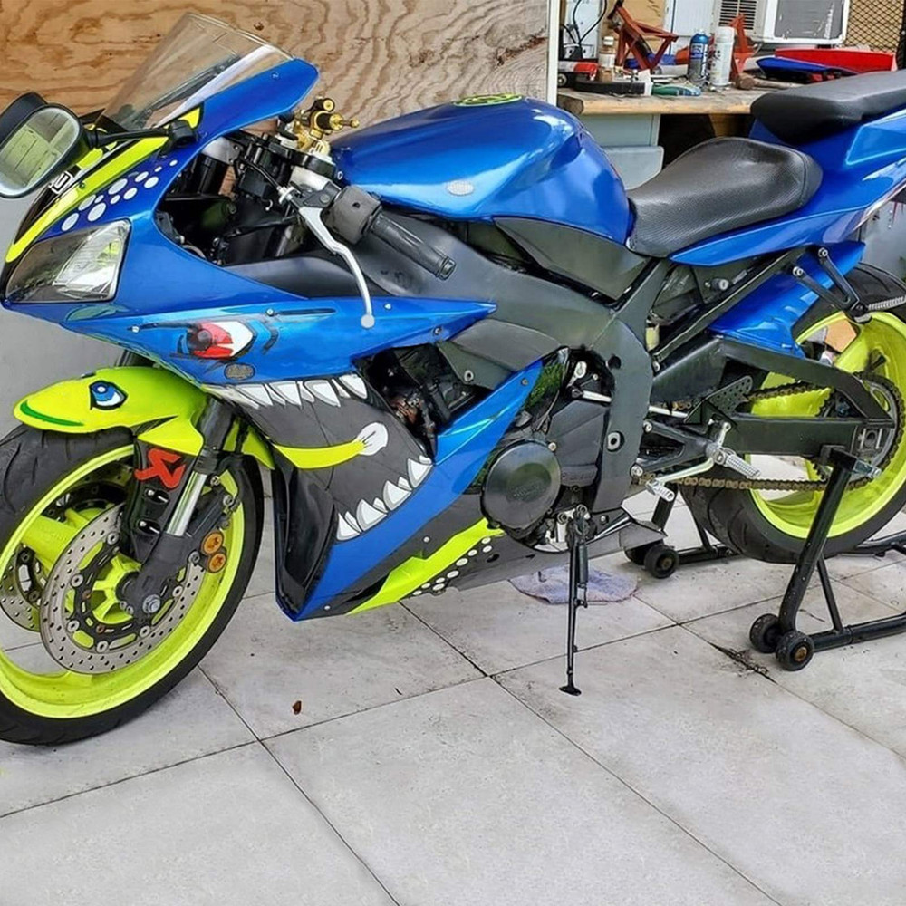 Injection Fairing Kit Bodywork Plastic ABS fit For Yamaha YZF 600 R6 2005 #145