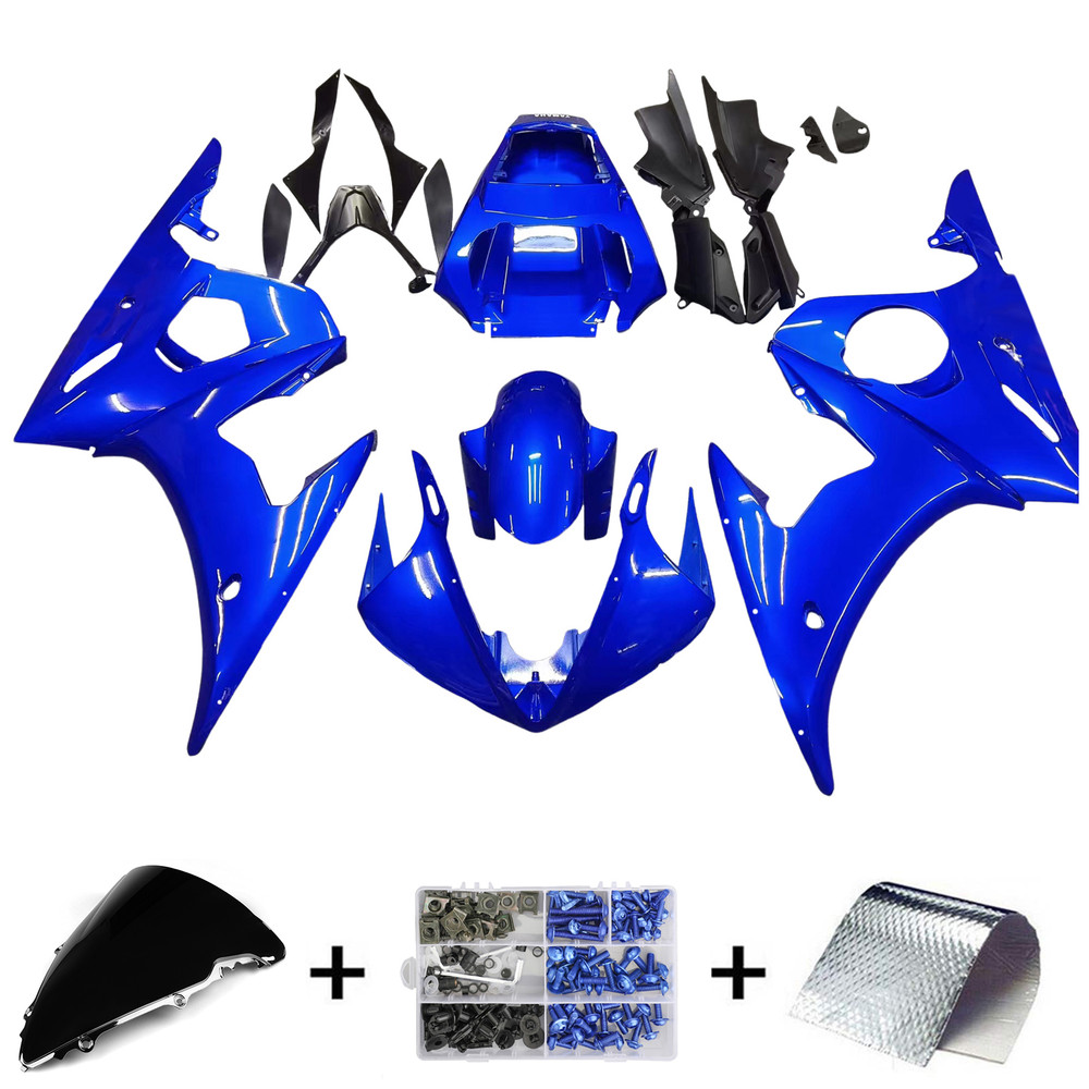 2003-2004 Yamaha YZF 600 R6 2006-2009 R6S Injection Fairing Kit Bodywork Plastic ABS #16 Amotopart Fairing