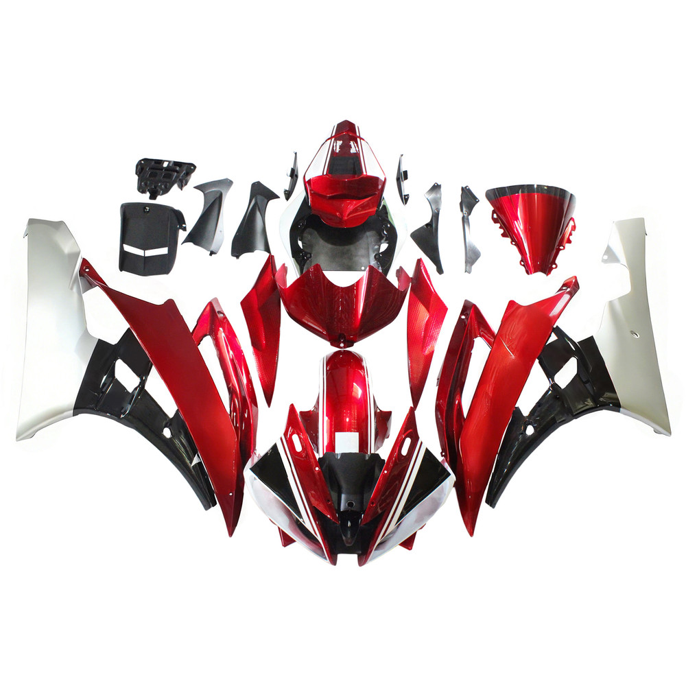 2006-2007 Yamaha YZF 600 R6 Amotopart Injection Fairing Kit Bodywork Plastic ABS #140