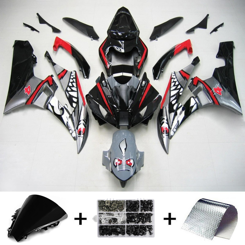 Injection Fairing Kit Bodywork Plastic ABS fit For Yamaha YZF 600 R6 2006-2007 #145