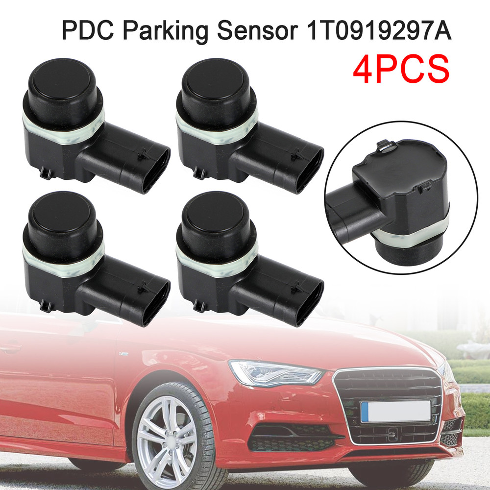 4X PDC Parking Sensor 1T0919297A For VW Golf Passat Sharan Tiguan Touran