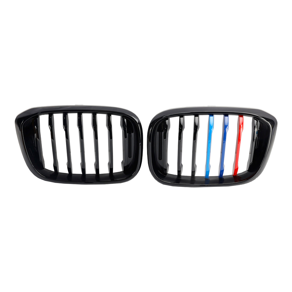 Pair M-Color Kidney Grill Grille 51138469959 fit BMW G01 X3 G02 X4 Gloss Black