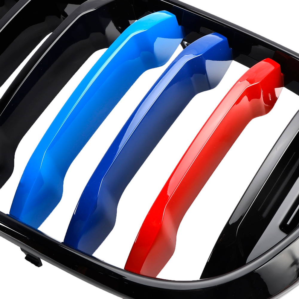 Pair M-Color Kidney Grill Grille 51138469959 fit BMW G01 X3 G02 X4 Gloss Black