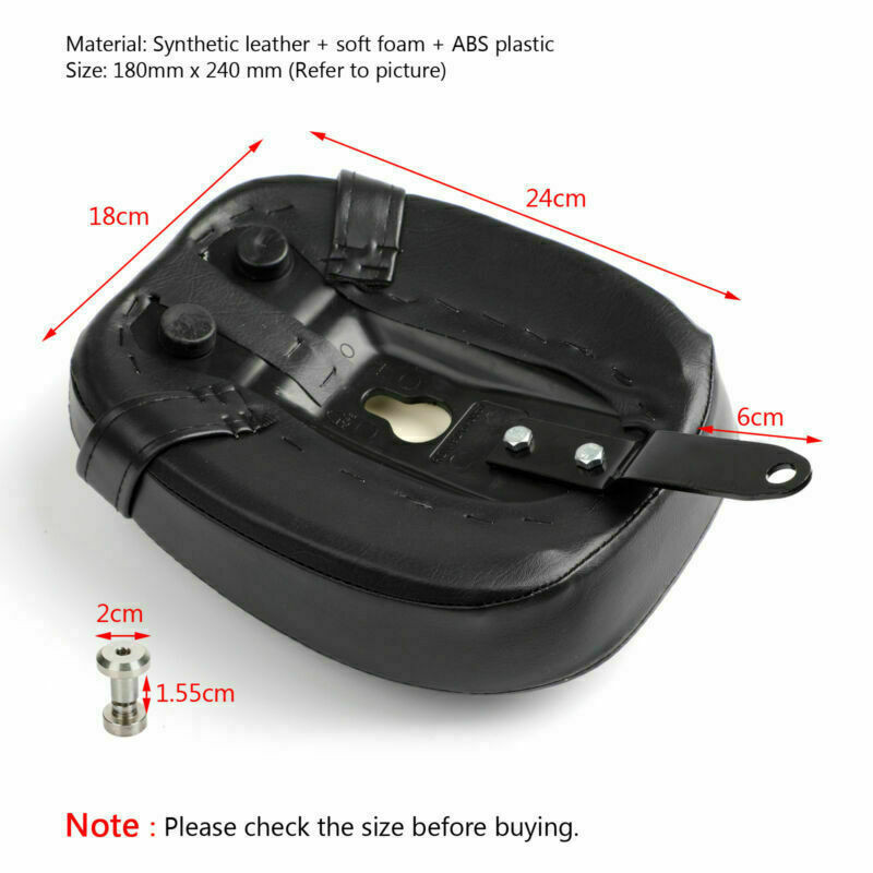 Cushion Rear Seat Passenger Pillion Pad for Sportster '72 '48 XL1200 X/V XL883