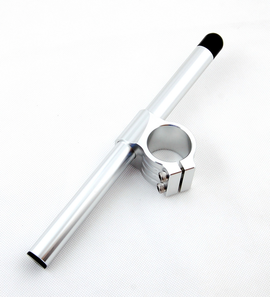 Clip-On 50MM Racer Handlebars Aprilia RS 250 (96-02) RSV Mile (98-04) RSV Mile R (00-04) RSV Mille R SP Haga Nera 1000 R Factory, Silver