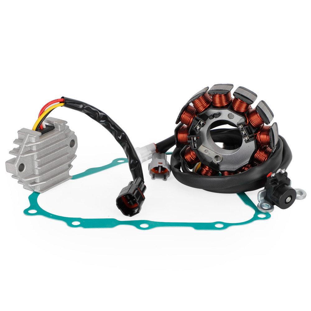 Magneto Stator + Voltage Rectifier + Gasket For Yamaha ATV YFZ450 2004-2008