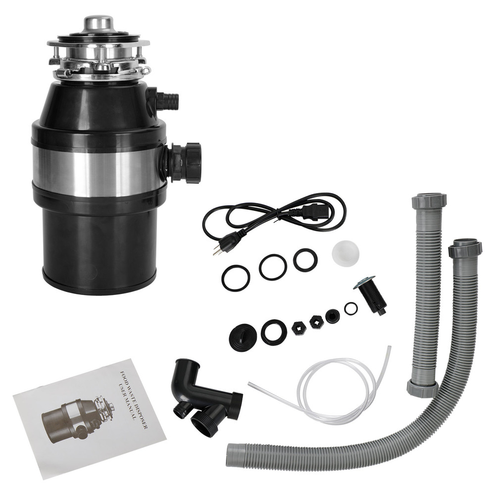 Garbage Disposal 3/4 HP 2800 RPM Under Sink Kitchen Food Waste Disposer w/ Plug Generic
