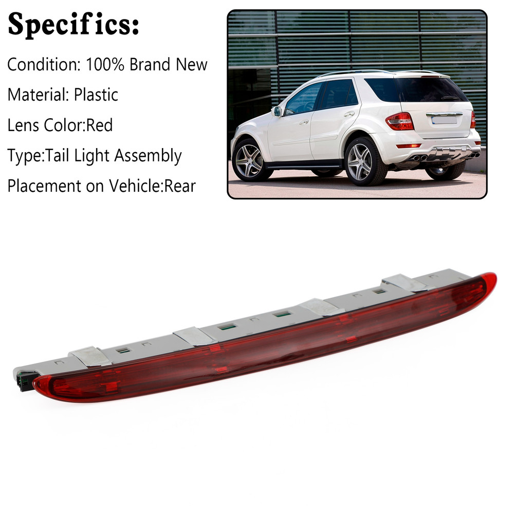 Red Third Brake Light Lamp A1648201056 For Mercedes-Benz W164 2005-2011