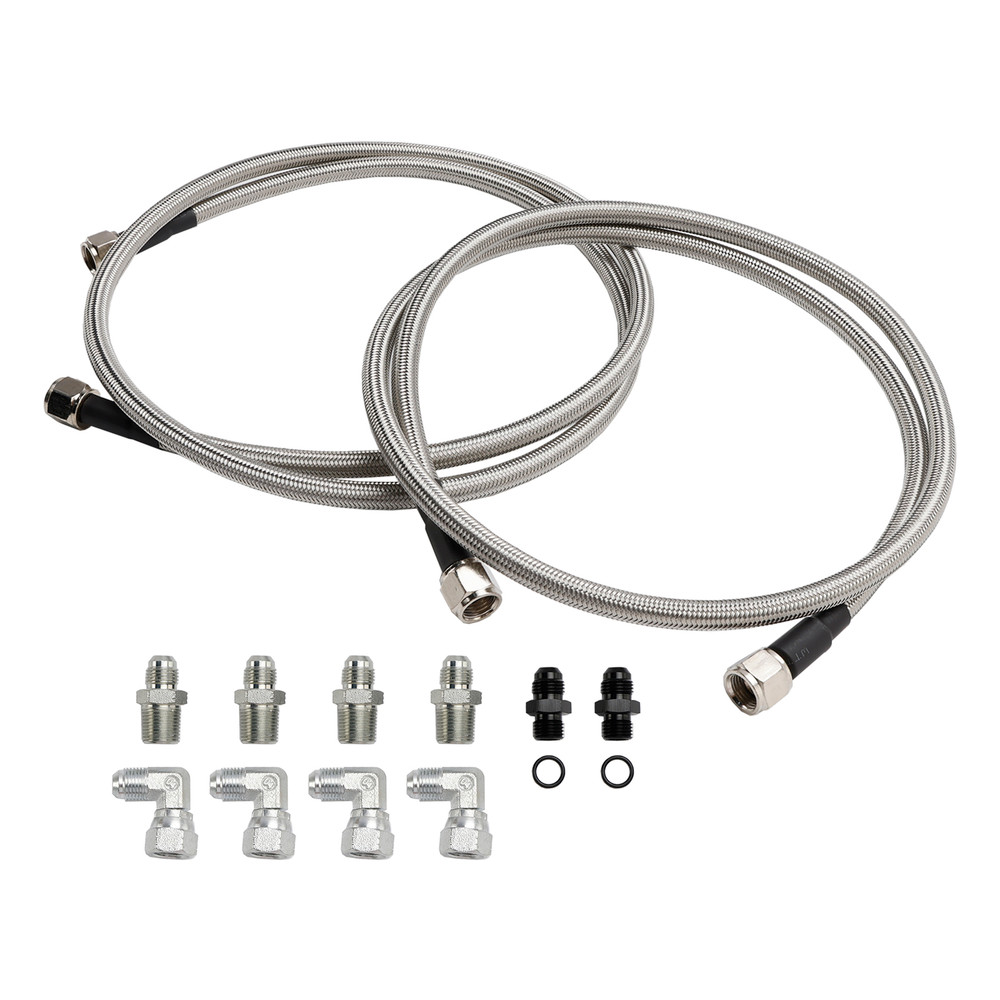 Automatic Transmission Cooler Lines Kit 6-AN Hose Line Kit For GM 4L60E 4L65E