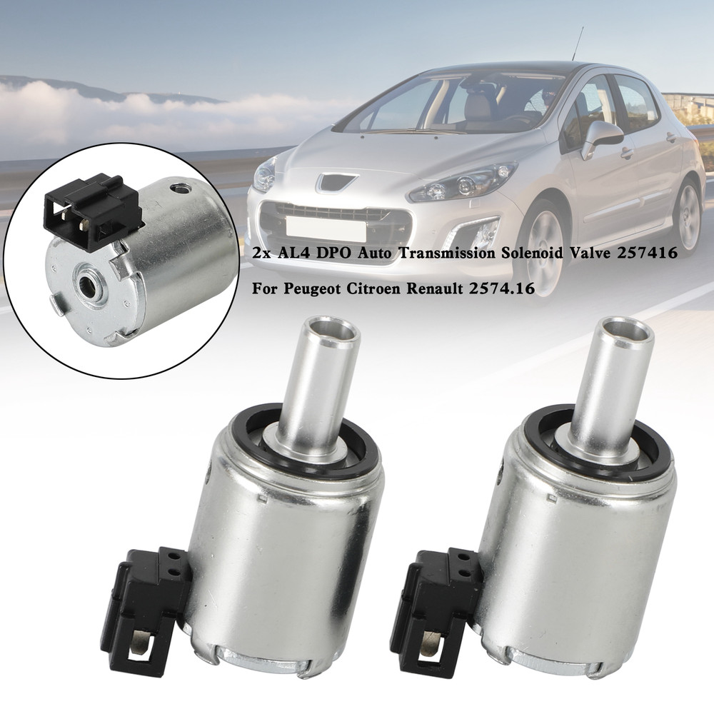 2x AL4 DPO Auto Transmission Solenoid Valve 257416 For Peugeot  Renault 2574.16