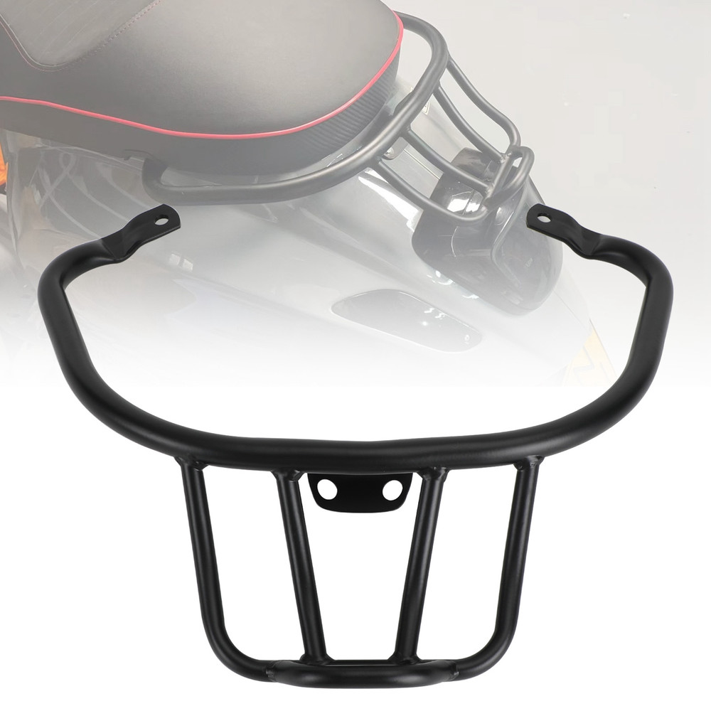 Sloped Rear Rack Carrier Pannier Black For Vespa Sprint Primavera 50 125 150