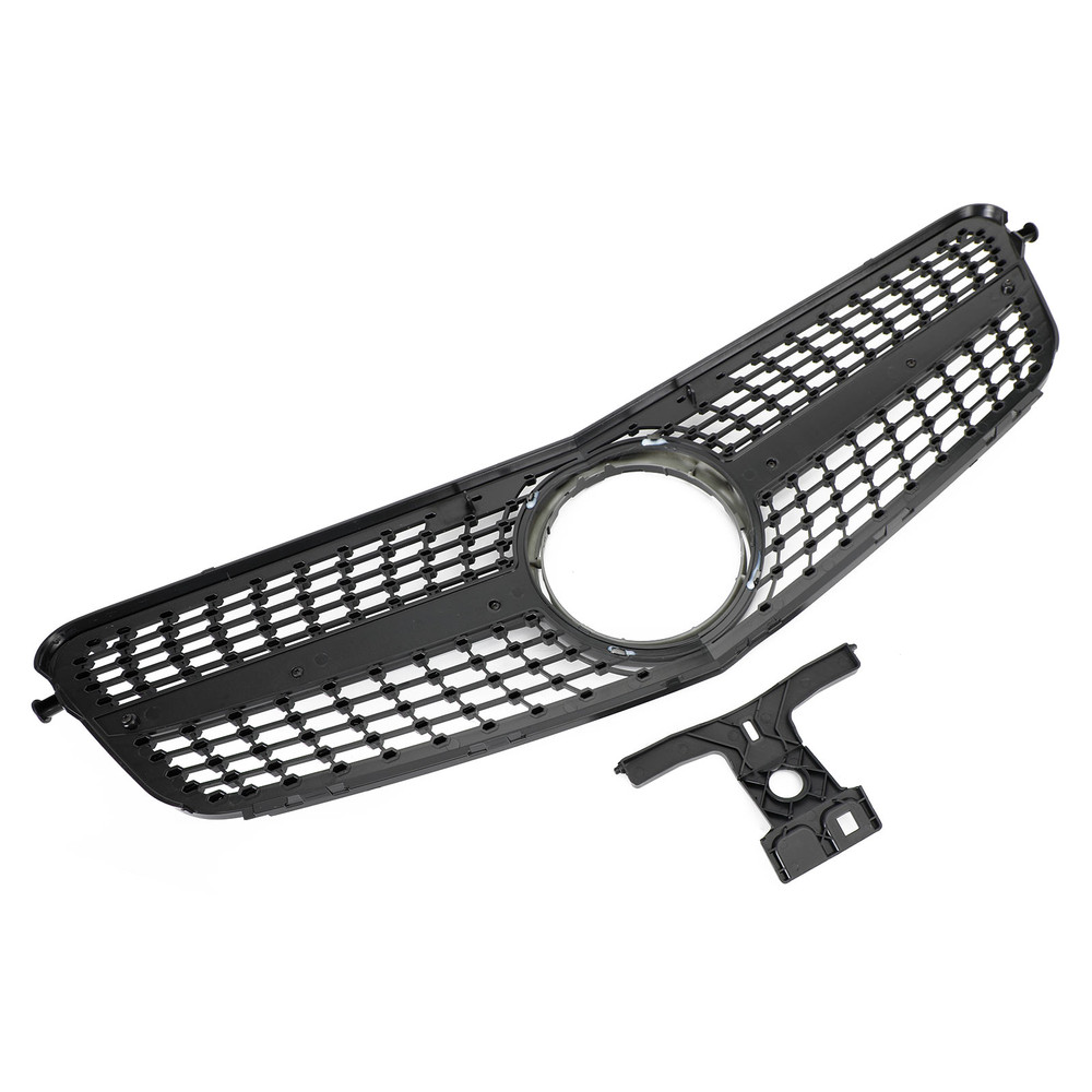 2008-2014 C-Class Benz W204 C300 C350 Diamond Front Bumper Grille Grill  LED Generic