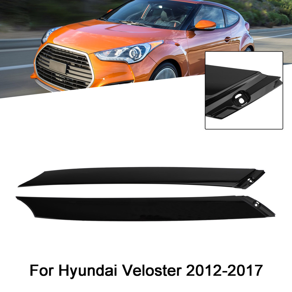 L+R Windshield Pillar Trim Exterior Molding For Hyundai Veloster 2012-2017