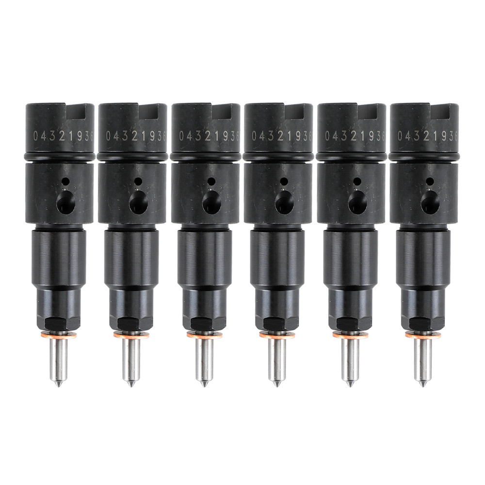 6PCS Fuel Injectors 0432193635 RV275 Fit Dodge Cummins 5.9L 1998-2002 40-50 HP