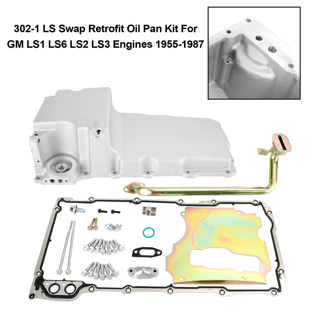 302-1 LS Swap Retrofit Oil Pan Kit For GM LS1 LS6 LS2 LS3 Engines 1955-1987