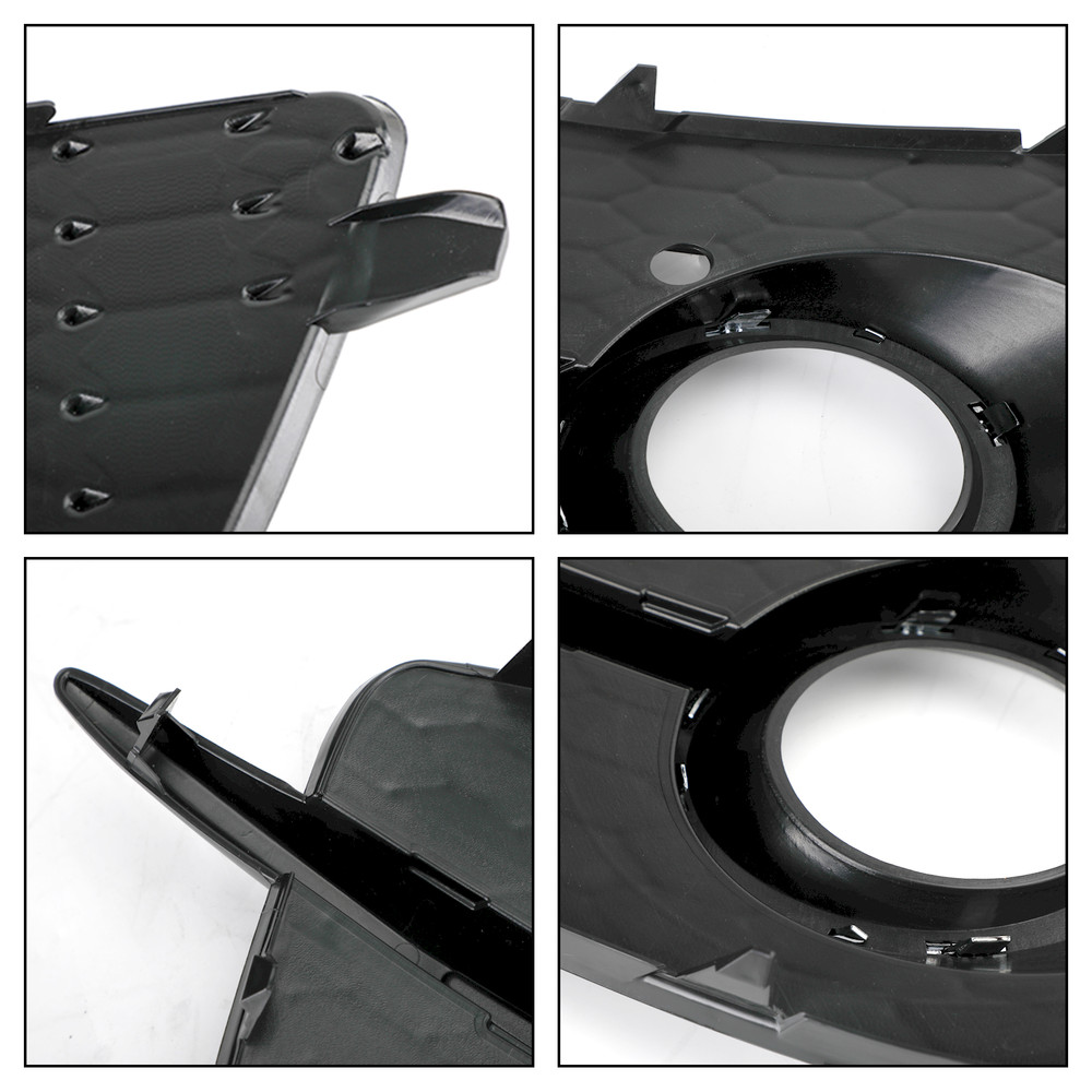 2PCS Bumper Fog Light Grill Grille 8U0807681DSP9 Fit Audi Q3 S-Line 2012-2014