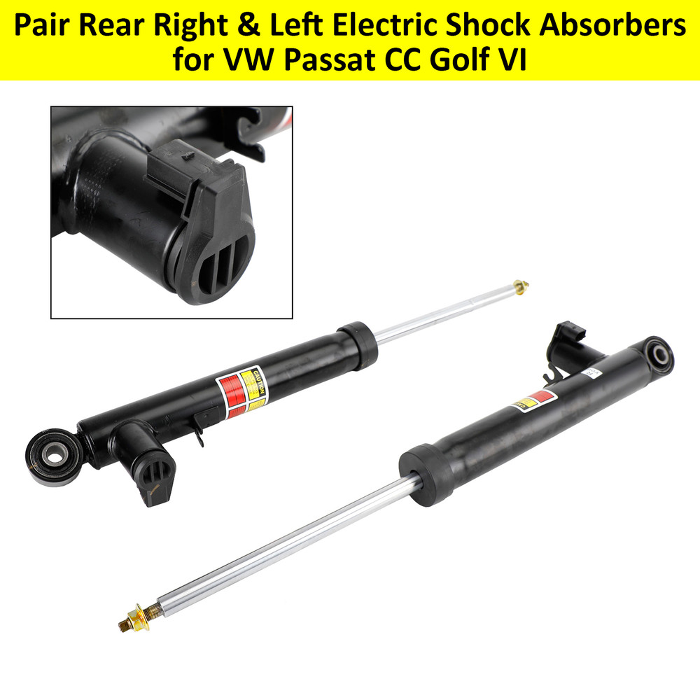 Pair Rear Right & Left Electric Shock Absorbers for VW Passat CC Golf VI