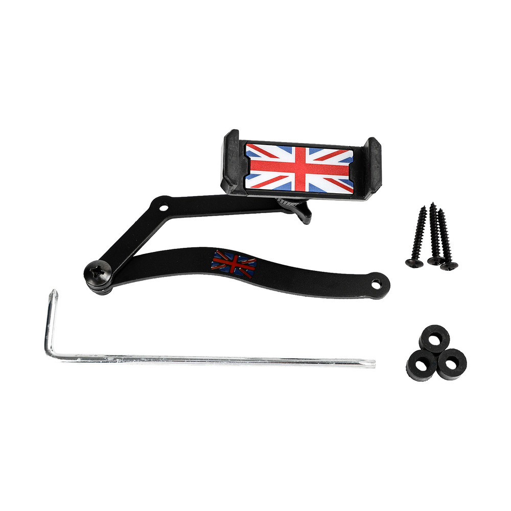 360??Rotation Car Mobile Phone Holder Mount for Mini Cooper R50 R52 R53 Red