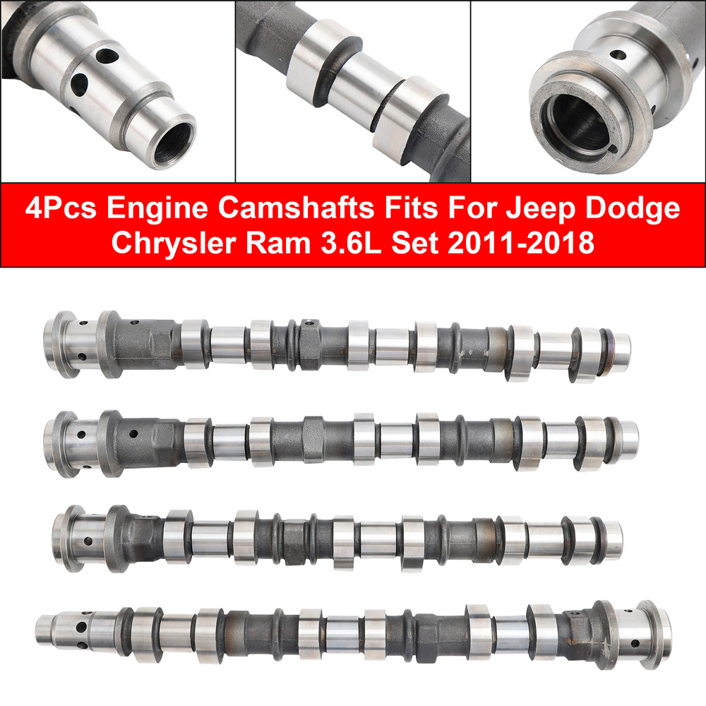 4Pcs Engine Camshafts Fits For Jeep Dodge Chrysler Ram 3.6L Set 2011-2018