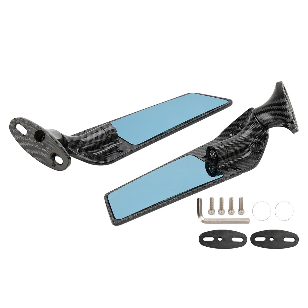 Wing Fin Rearview Mirrors For Honda CBR600F 2011-2014 CBR650R 2019-2023