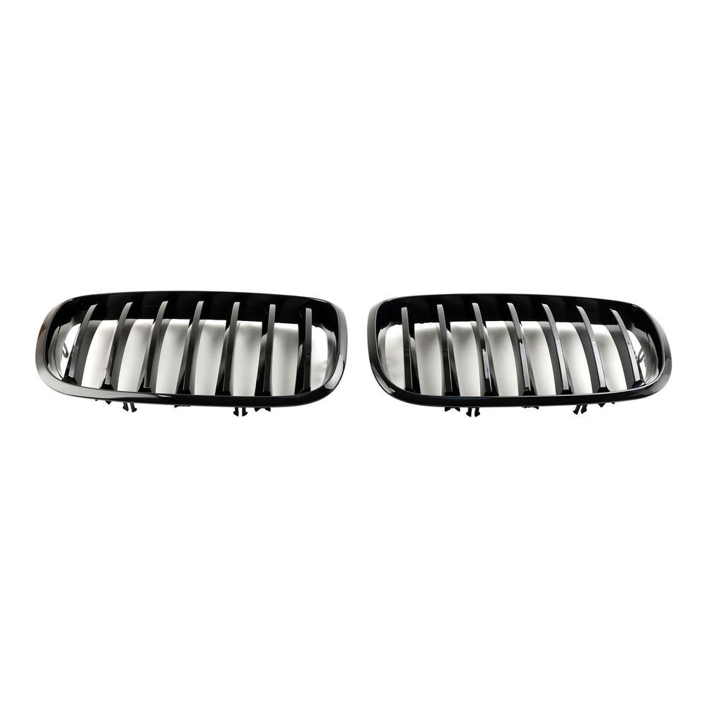 Front Bumper Kidney Grille Grill Fit BMW X5 E70 X6 E71 2007-2013 Gloss Black
