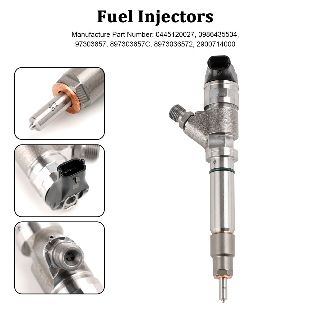 1PCS Fuel Injector 0986435504 Fit GMC Fit Chevy 6.6L Duramax LLY 2004.5-2005