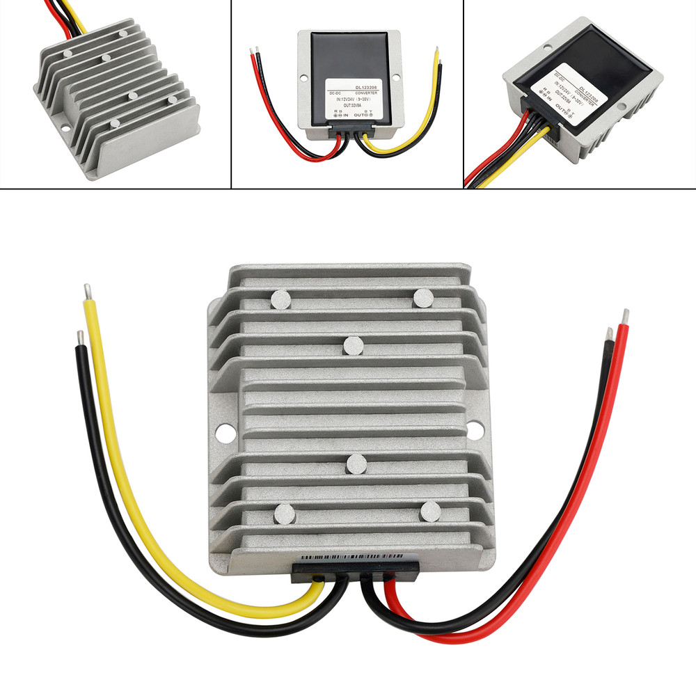 Waterproof DC/DC Converter Regulator 12V/24V Step Up to 32V 8A 256W