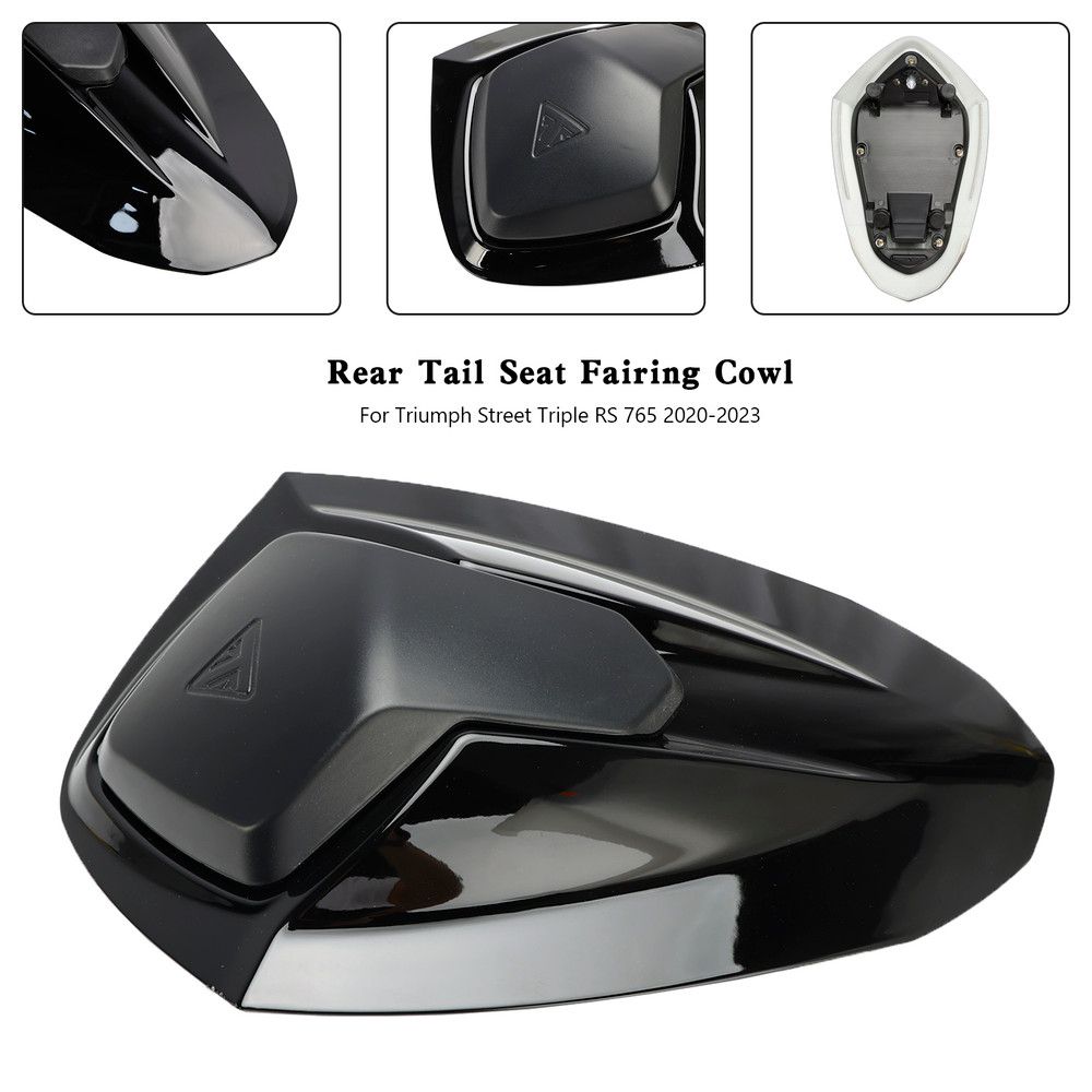 Rear Tail Seat Fairing Cowl Cover For Street Triple RS 765 2020-2024 Black Generic