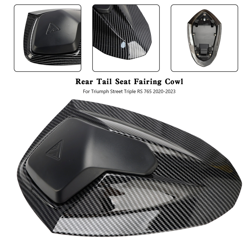 Rear Tail Seat Fairing Cowl Cover For Street Triple RS 765 2020-2024 Carbon Generic