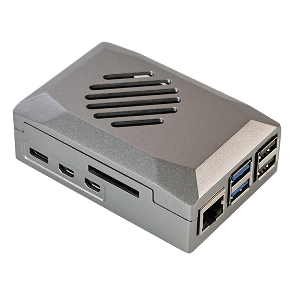 Raspberry Pi 5th generation silver shadow shell Raspberry pi5 protective box ABS material with PWM speed control fan