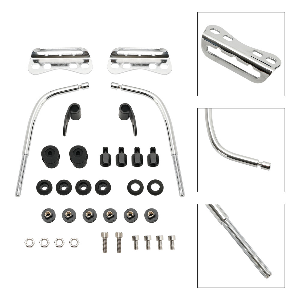 Universal Motorcycle Retro Cafe Racer Headlight Windshield Mounting Bracket
