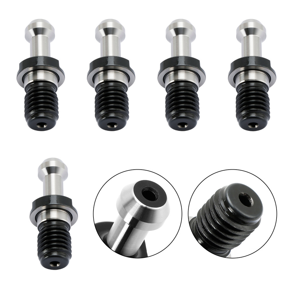 5Pcs CAT40 45 0.589" Degree Pull Stud Retention Knob Fits HAAS CAT CNC Silver