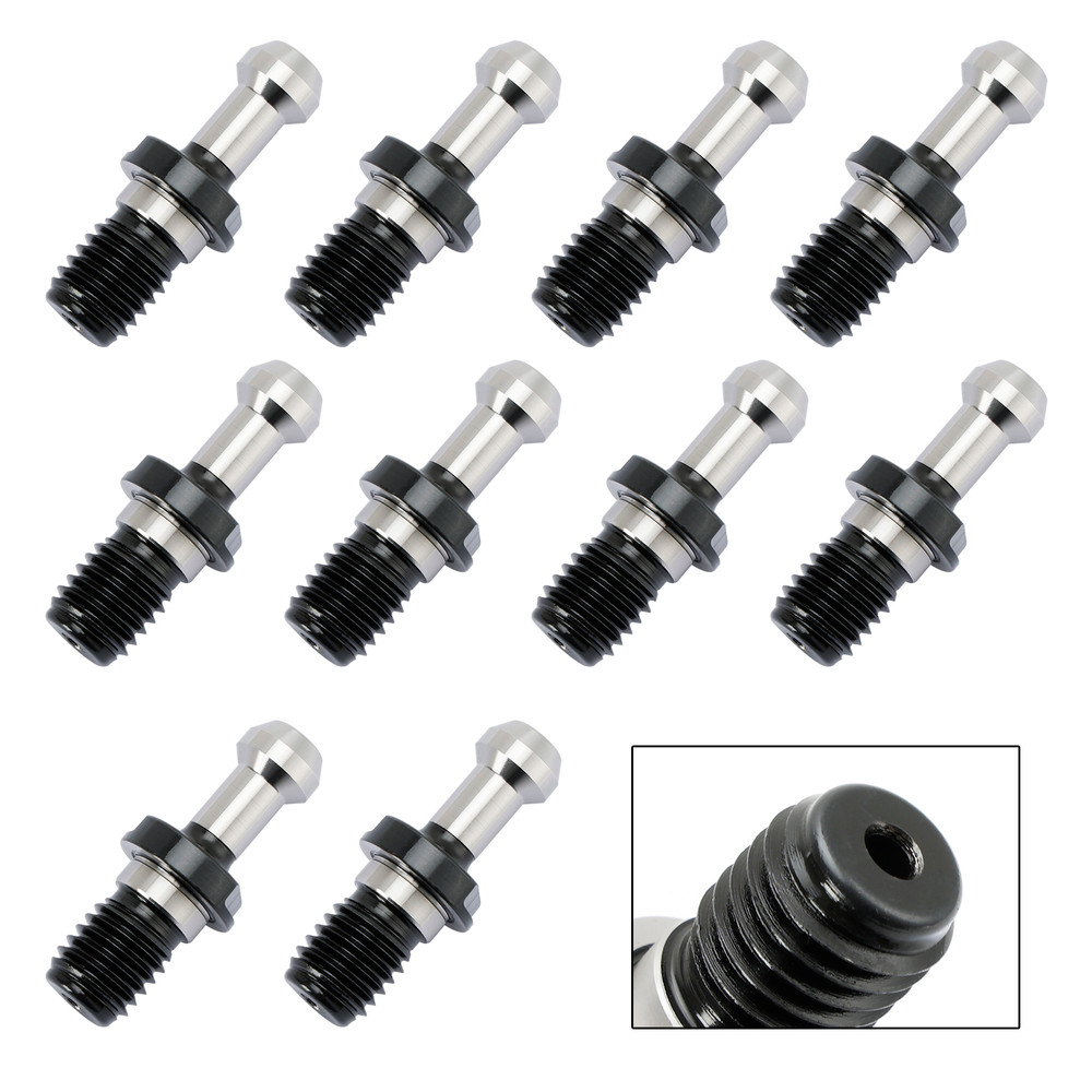 10Pcs CAT40 45 0.589" Degree Pull Stud Retention Knob Fits HAAS CAT CNC Silver