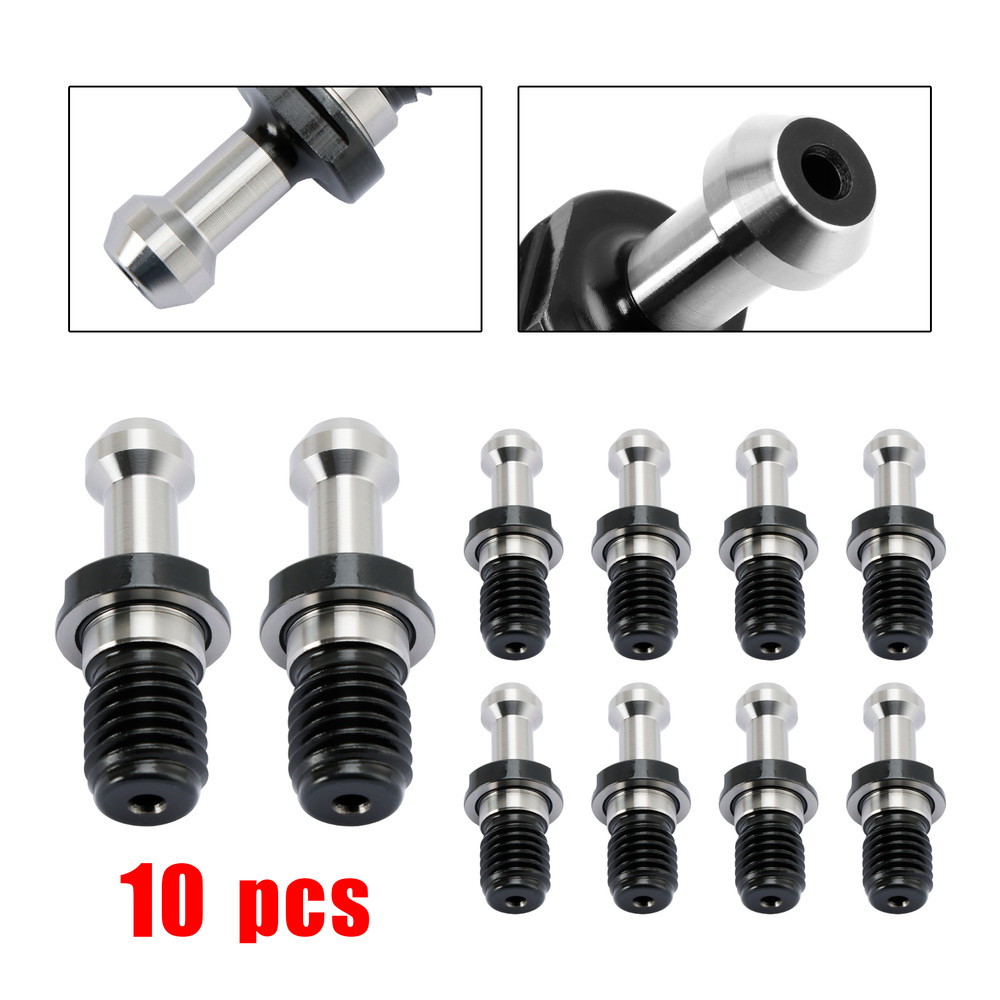 10Pcs CAT40 45 0.589" Degree Pull Stud Retention Knob Fits HAAS CAT CNC Silver
