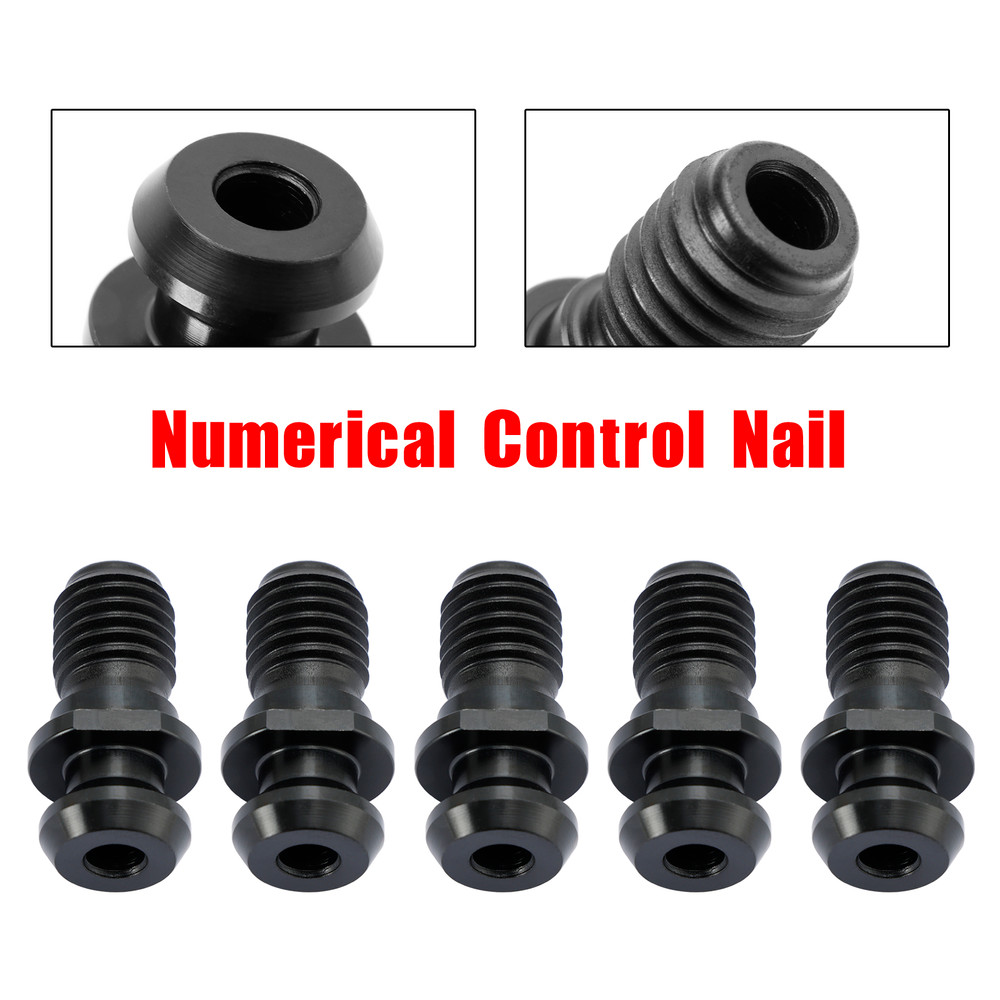 5Pcs CAT40 45 0.740" Coolant Pull Stud Retention Knob For Mazak Fadal Black