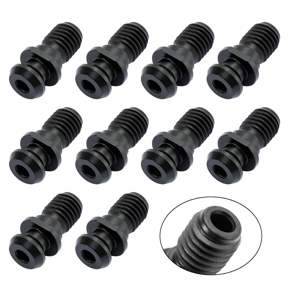 10Pcs CAT40 45 0.740" Coolant Pull Stud Retention Knob For Mazak Fadal Black