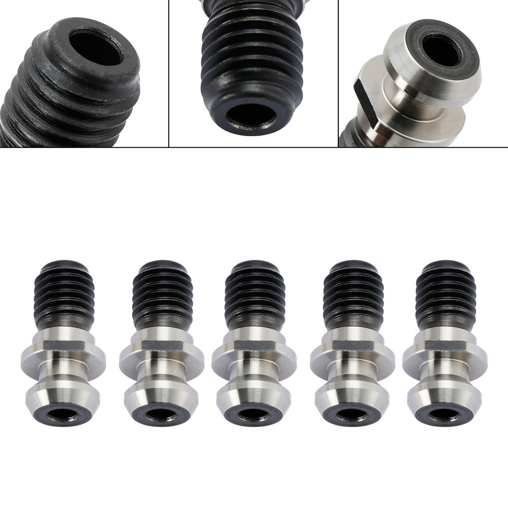 5Pcs CAT40 45 0.740" Coolant Pull Stud Retention Knob For Mazak Fadal Silver