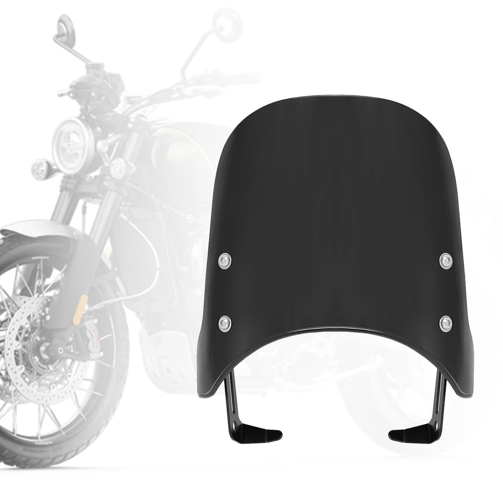 Windshield WindScreen fit for Scrambler 1200 XC XE 19-23 Street Twin 900 16-23 BLK
