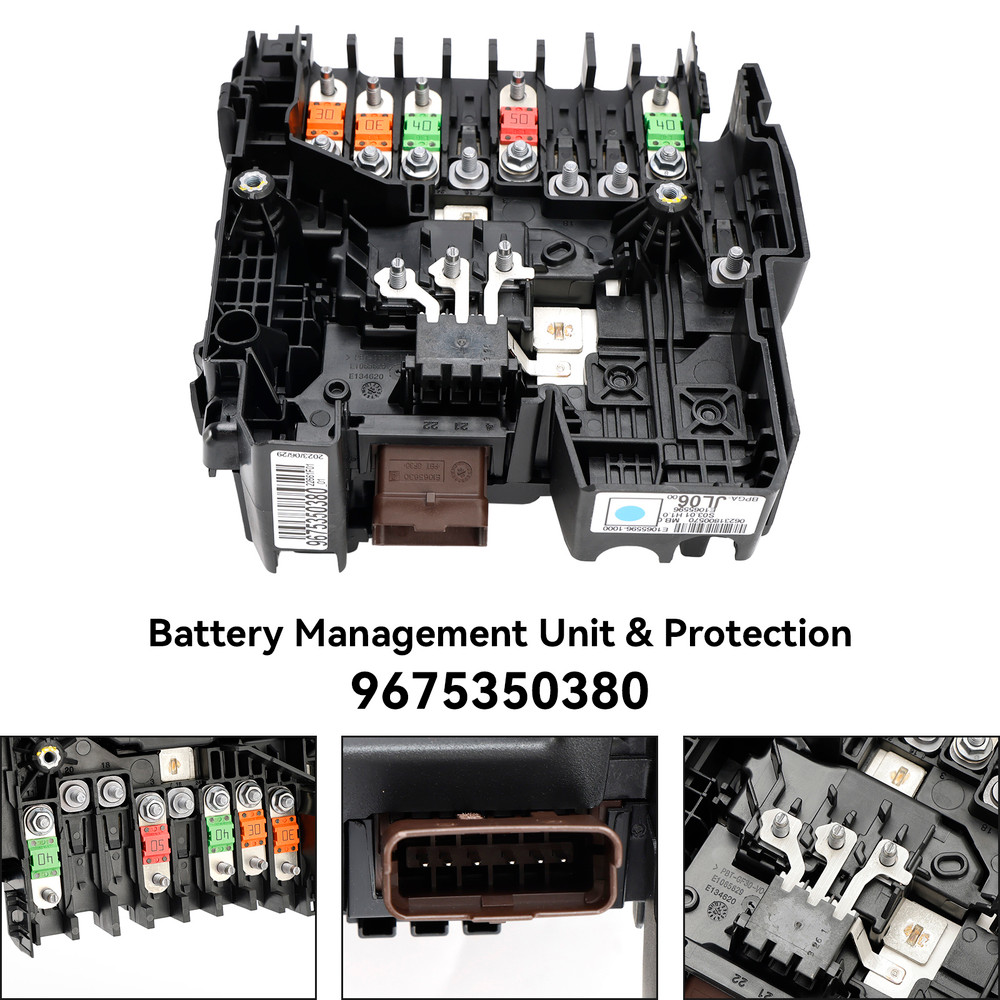 2016 onwards Peugeot 5008 II Fuse Box Voltage Module 9675350380 black Generic