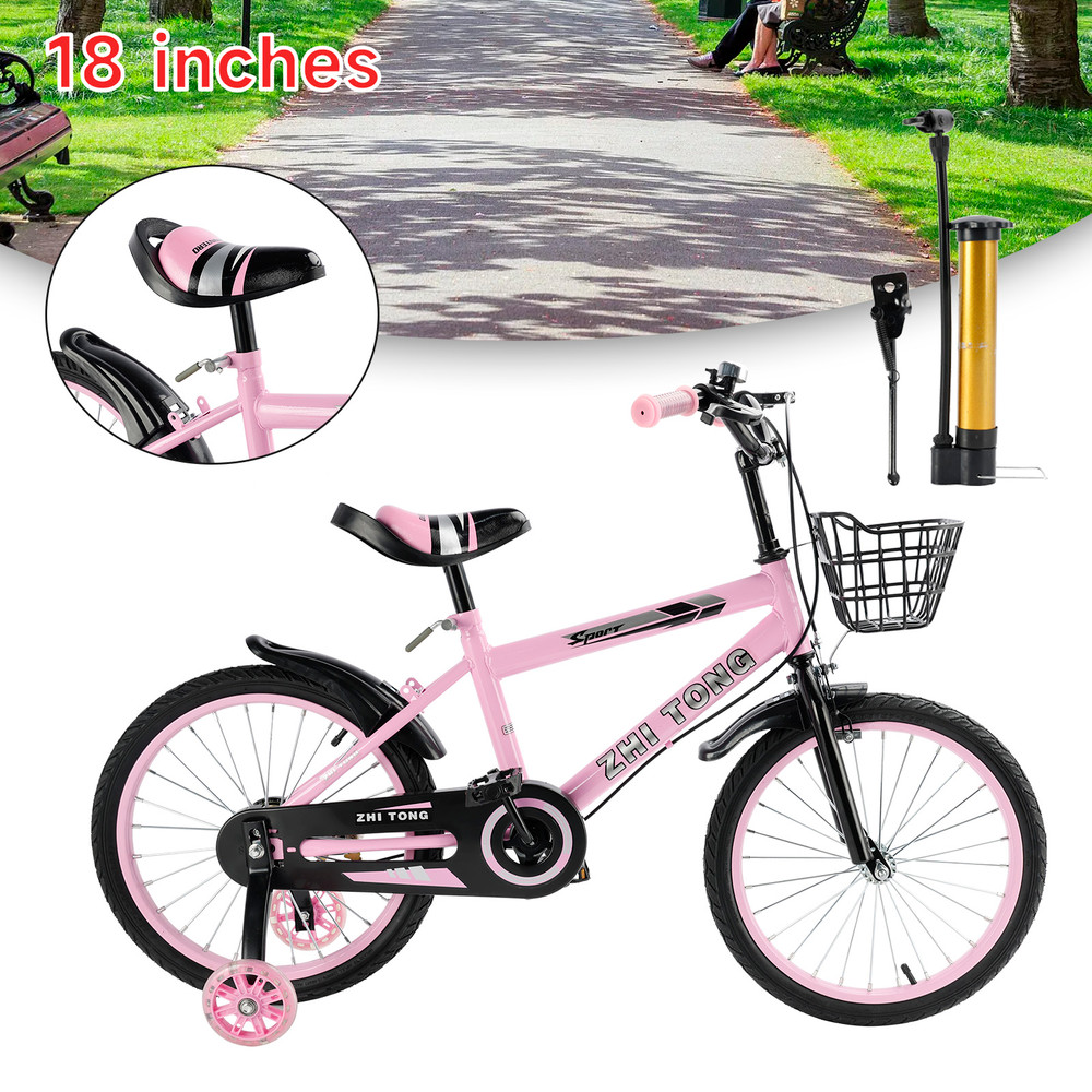 18 inches Kid's Bike Child Bicycle Adjustable Seat with Bottle Cage Holder